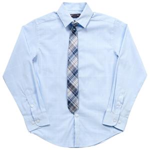 Boys (8-20) Van Heusen(R) Wales Plaid Dress Shirt & Clip-On Tie alternate view