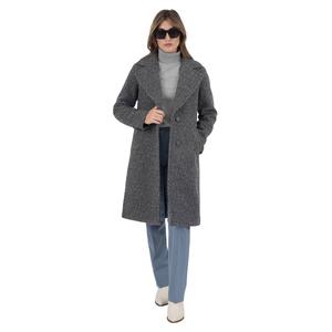 Womens Nine West Single Breasted Faux Wool Boucle Coat alternate view