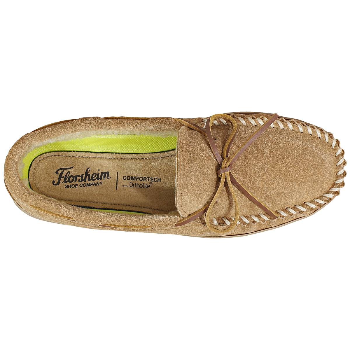 Mens Florsheim Cozzy Moc Toe Tie Slipper