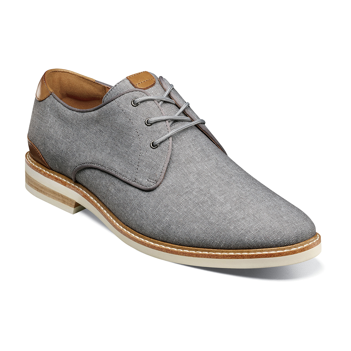 Mens Florsheim Highland Canvas Plain Toe Oxfords