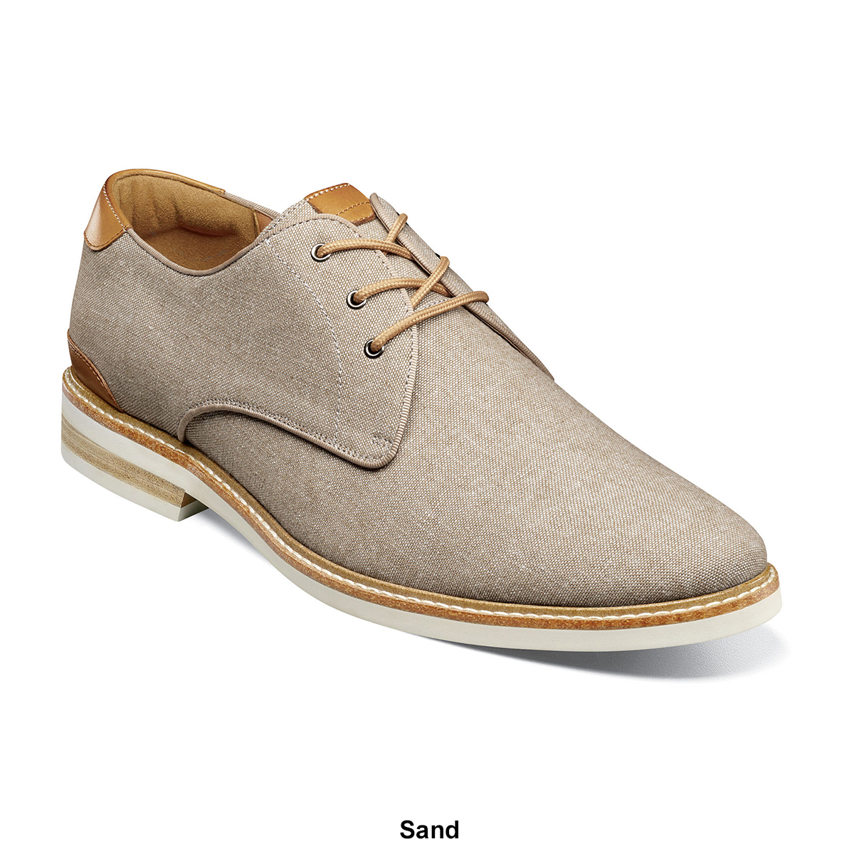 Mens Florsheim Highland Canvas Plain Toe Oxfords