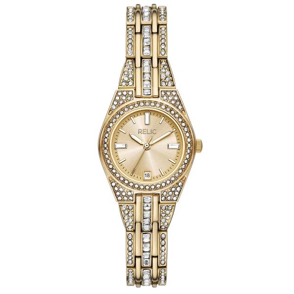 Womens RELIC by Fossil Queen's Court Pave Watch - ZR12672