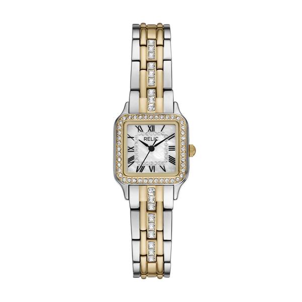 Womens Relic Two-Tone Mother of  Pearl Watch - ZR12682