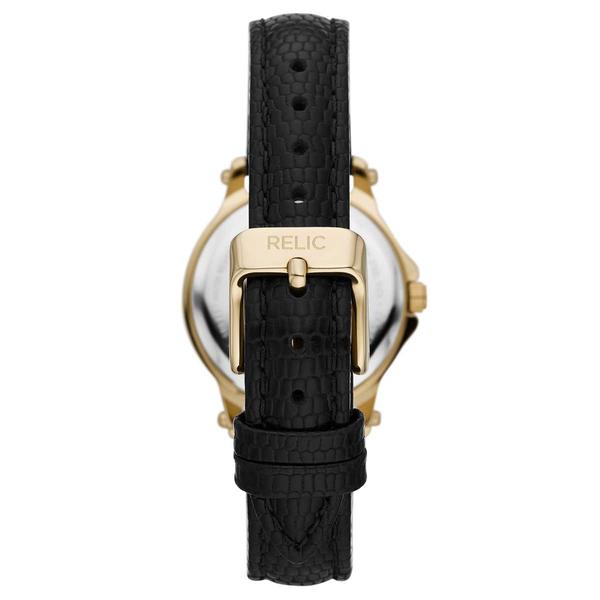 Womens RELIC by Fossil Gold-Tone & Black Strap Watch - ZR34630 alternate view