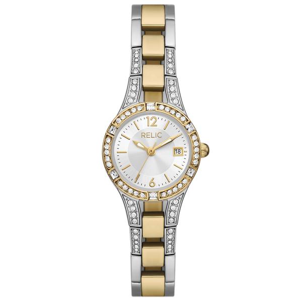 Womens RELIC by Fossil Charlotte Two-Tone Metal Watch - ZR34655
