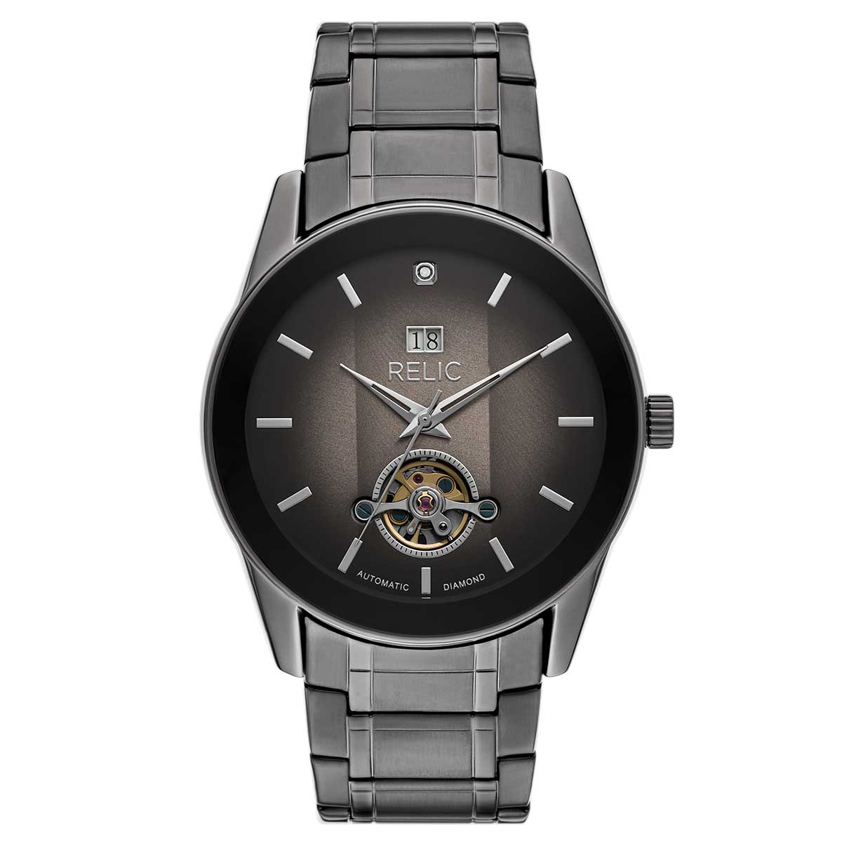 Mens RELIC By Fossil Gunmetal-Tone Rylan Watch - ZR77338