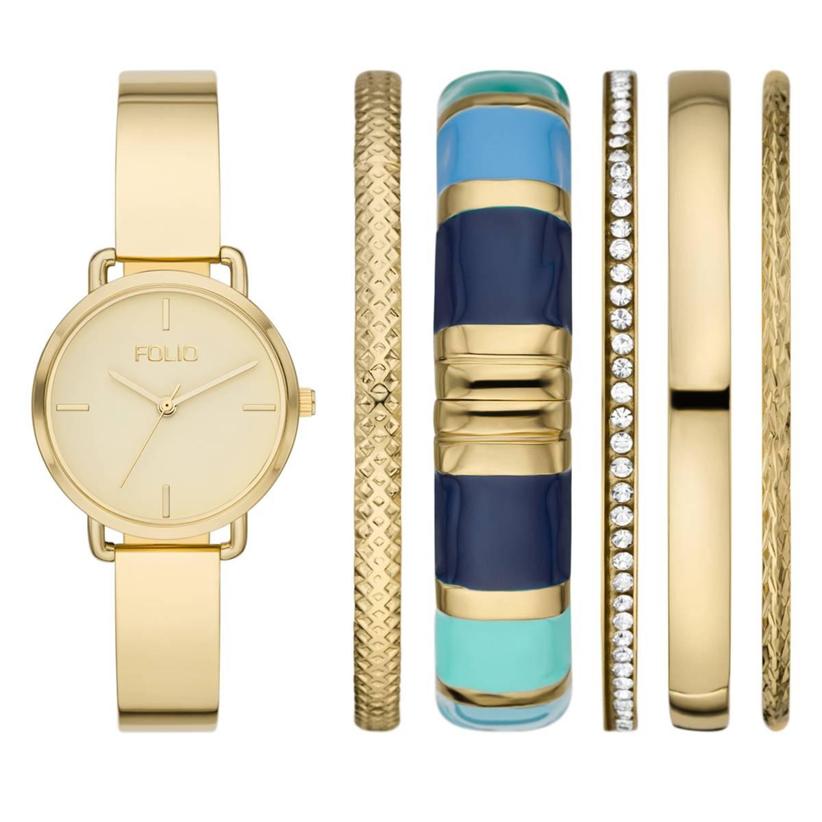 Alexis Bendel Womens Alexis Bendel Rose Gold-Tone Watch Set  display picture 1