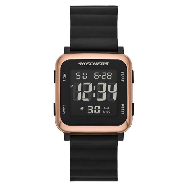 Womens Skechers Slip-Ins Black Beckworth Digital Watch - SR6311