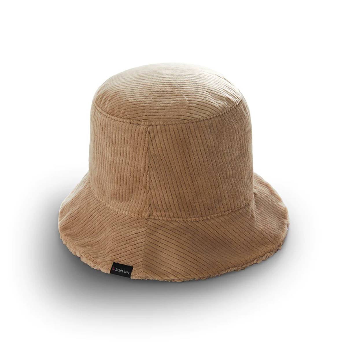 Womens Cuddl Duds(R) Velour Corduroy Bucket Hat