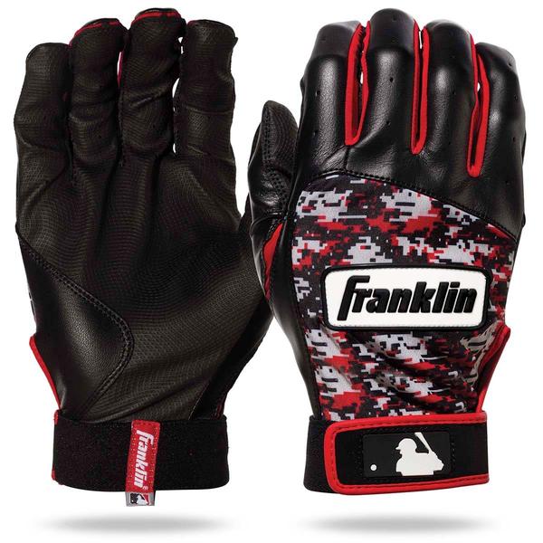 Franklin(R) Adult Digitek Batting Gloves - Black/Red