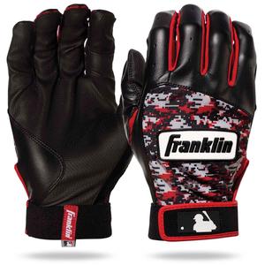 Franklin(R) Adult Digitek Batting Gloves - Black/Red