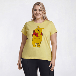 Juniors Plus Freeze Winnie The Pooh Busy Doing Nothing Tee