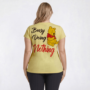 Juniors Plus Freeze Winnie The Pooh Busy Doing Nothing Tee alternate view