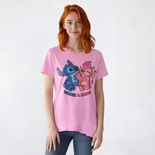 Juniors Freeze Stitch & Angel Screen Tee