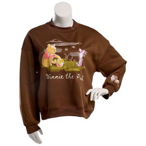 Juniors Plus Freeze Winnie The Pooh Fleece Mock Neck Sweatshirt