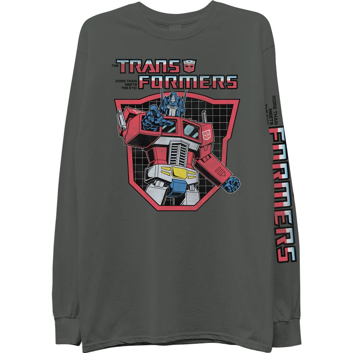 Young Mens Transformers Long Sleeve Graphic T-Shirt