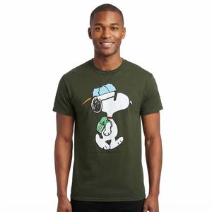 Young Mens Peanuts(tm) Cool Snoopy Short Sleeve Graphic Tee