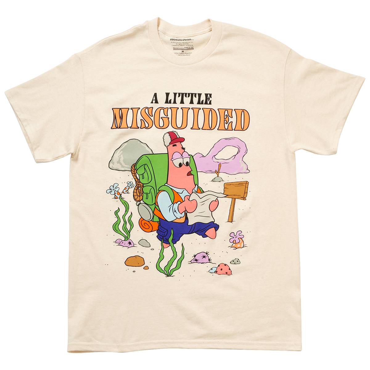 Young Mens SpongeBob SquarePants Misguided Graphic Tee