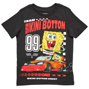 Boys (4-7) Nickelodeon(tm) SpongeBob Racing Short Sleeve - Charcoal