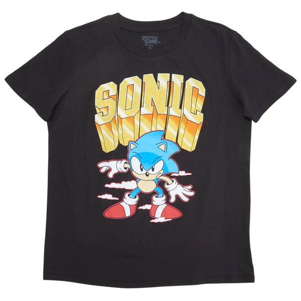 Boys (8-20) Sonic(tm) Short Sleeve 3D Graphic Tee - Black