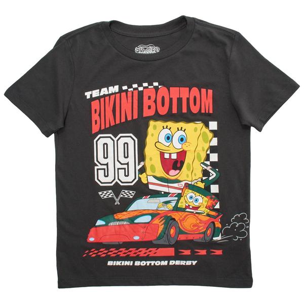 Boys (8-20) SpongeBob Short Sleeve Graphic Tee - Charcoal