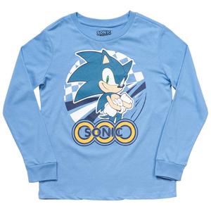 Boys (8-20) Sonic(tm) The Hedgehog Gold Ring Long Sleeve Graphic Tee