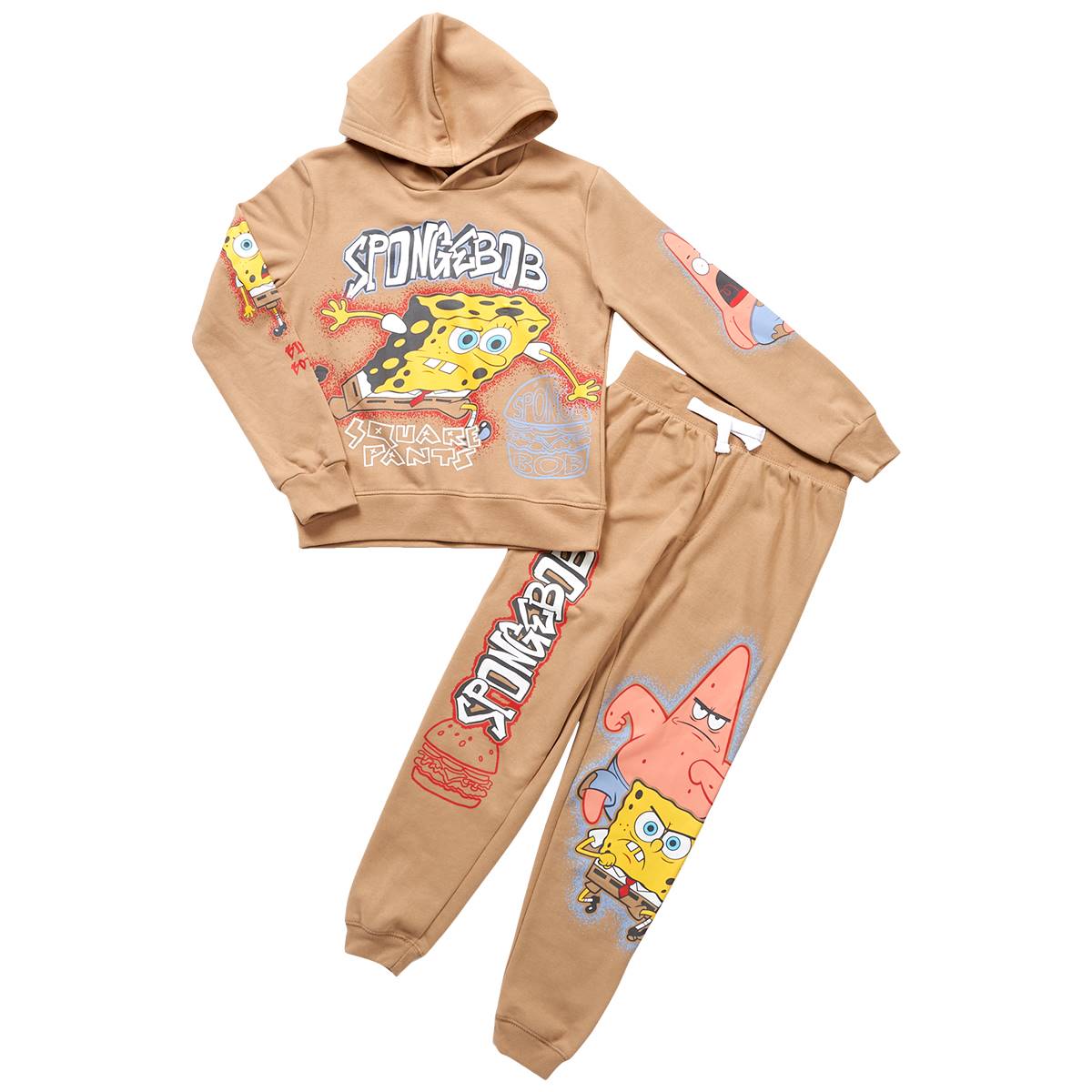 Boys (8-12) Freeze SpongeBob Hoodie & Jogger Sweatpants Set