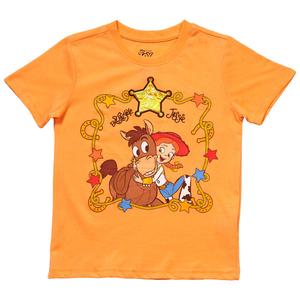 Girls (7-16) Disney Toy Story Short Sleeve Jessie & Bullseye Tee