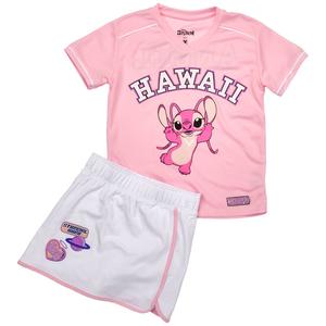 Girls (7-16) Disney Lilo & Stitch Angel Hawaii Jersey & Skort Set