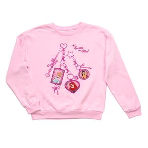 Girls (7-16) Disney Princesses Charms Fleece Lined Crew Neck alternate view