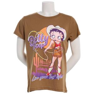 Juniors Freeze Betty Boop Western Girlfriend Tee