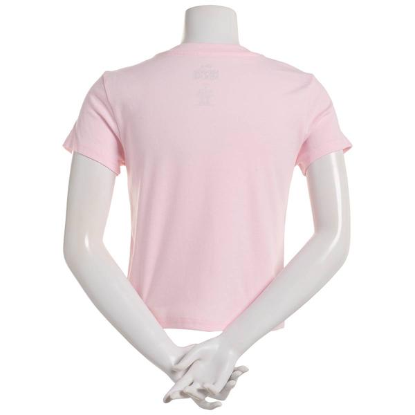 Juniors Freeze Embroidered Minnie Mouse with Satin Bows Baby Tee alternate view