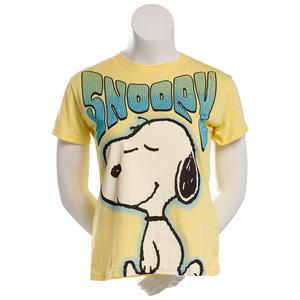 Juniors Freeze Jumbo Snoopy Rhinestone Boyfriend Tee