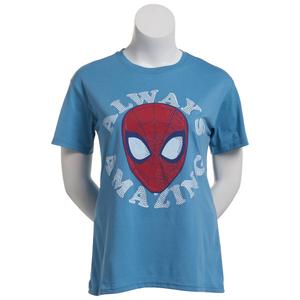 Juniors Freeze Spider-Man Always Amazing Rhinestone Graphic Tee