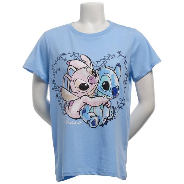 Junior Plus Freeze Stitch & Angel in a Heart Graphic Tee alternate view