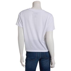 Juniors Freeze Stitch Graphic with Satin Bow Applique Tee alternate view