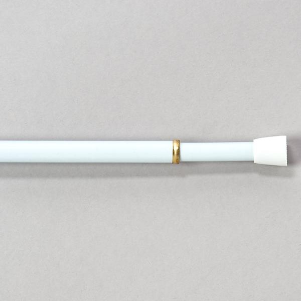 7/16 Tension Curtain Rod - White