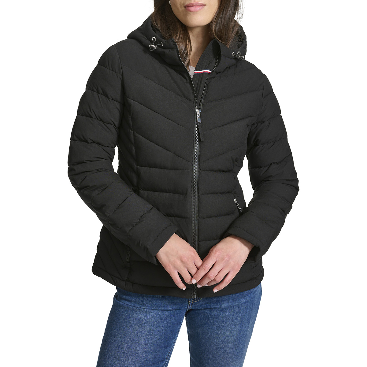 Womens Tommy Hilfiger Short Packable Puffer Jacket