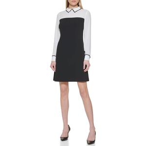 Womens Tommy Hilfiger Long Sleeve Two in One Shift Dress