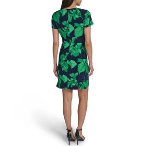 Womens Tommy Hilfiger Short Sleeve Tropical Leaf Shift Dress alternate view