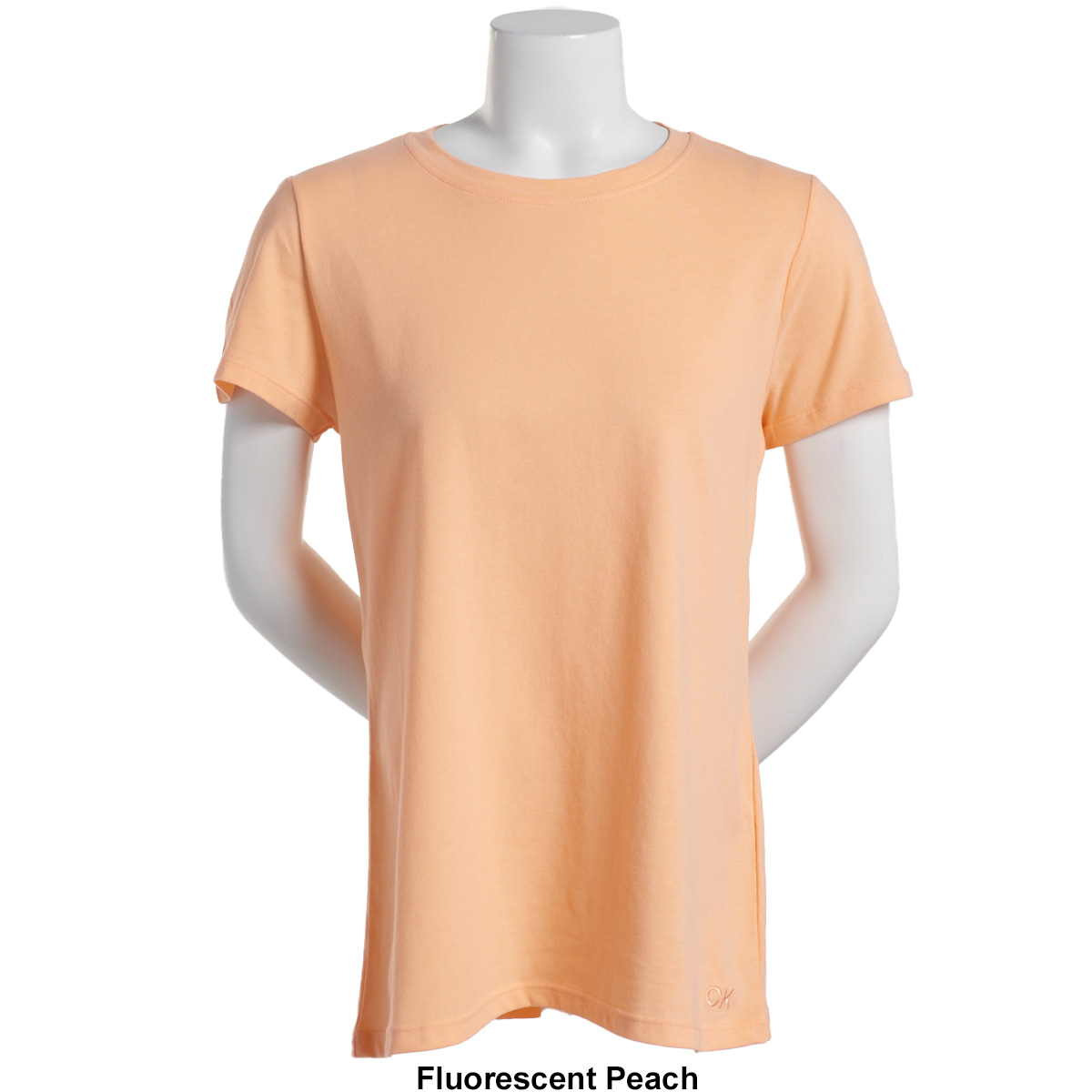 Womens Calvin Klein Performance Short Sleeve Crew Neck Tee