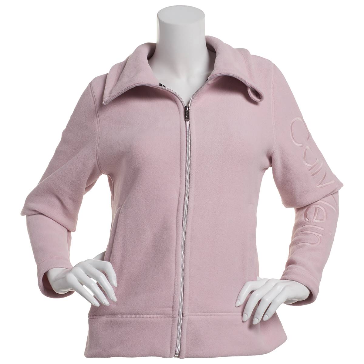 Womens Calvin Klein Performance Tech Fleece Mock Neck Jacket