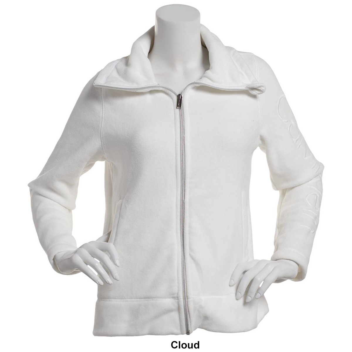 Womens Calvin Klein Performance Tech Fleece Mock Neck Jacket