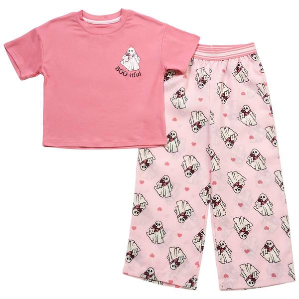 Girls Sincerely Jules 2pc. Short Sleeve Boo-Tiful Pajama Set
