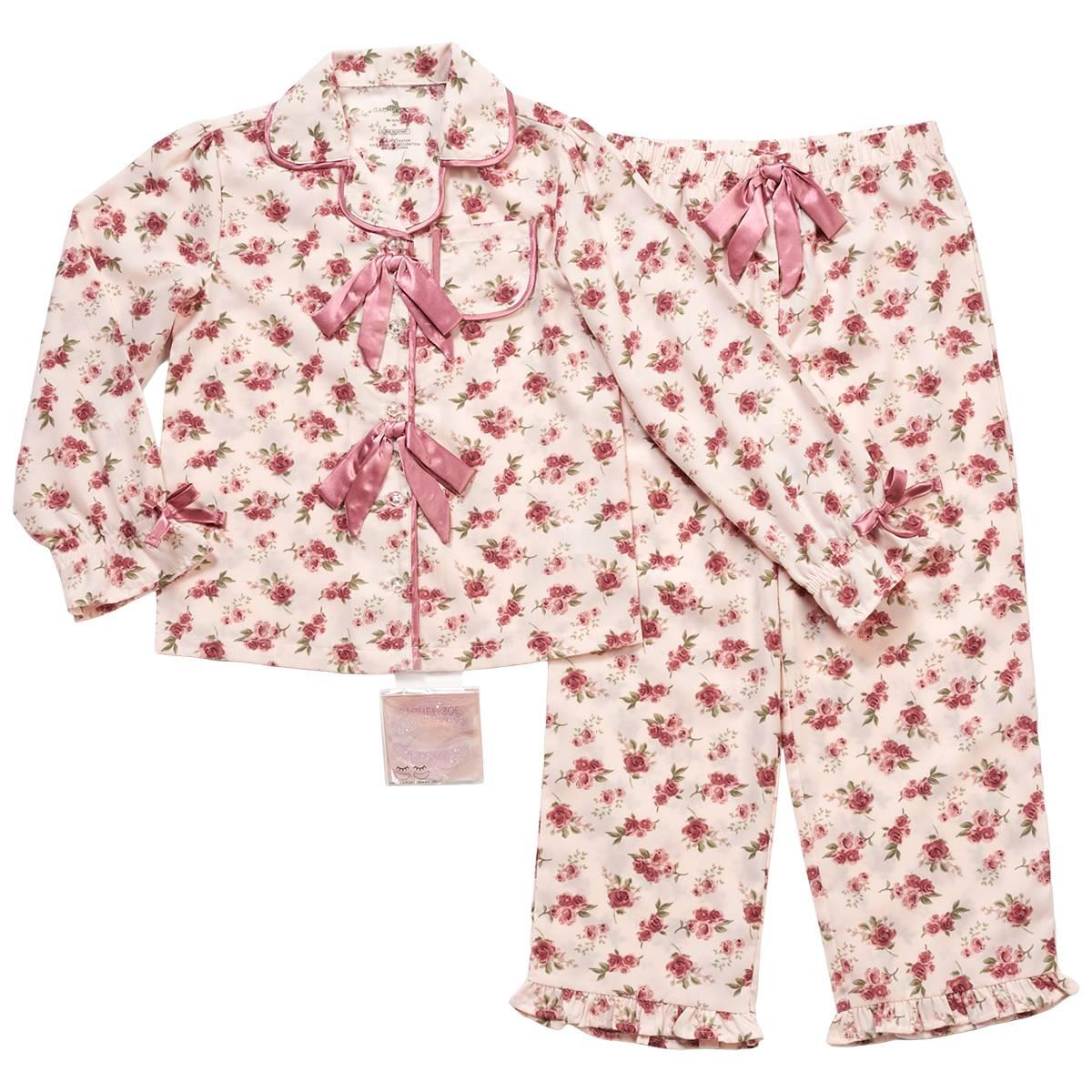 Girls Rachel Zoe 2pc. Long Sleeve Floral Pajama Set