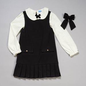 Girls (4-6x) Draper James 2pc. Pleated Jumper w/ Dot Top alternate view