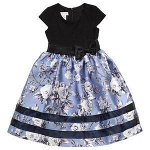Girls (4-6x) Bonnie Jean Cap Sleeve Sparkle & Floral Dress alternate view