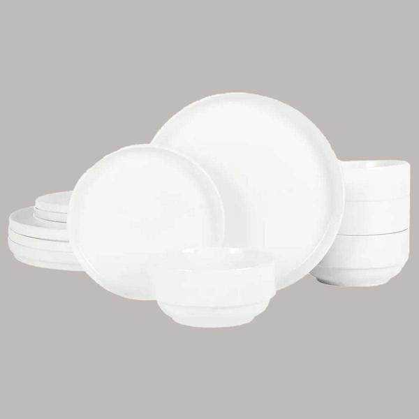 Gibson Snowscape 12pc. Stackable Dinnerware alternate view