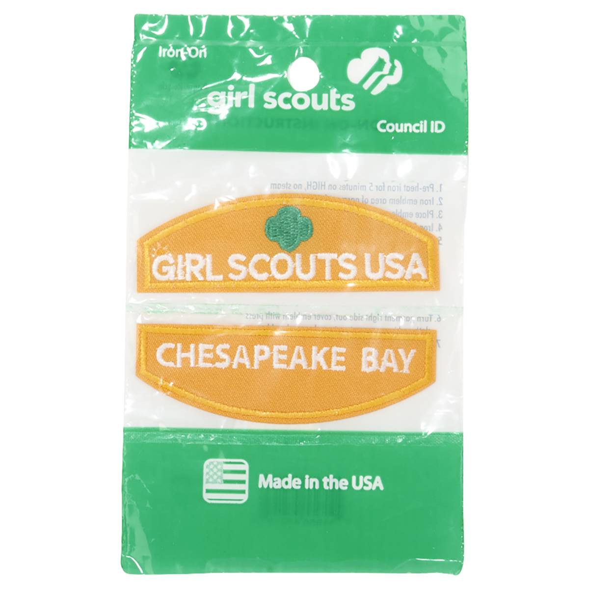 Girl Scouts Daisy Chesapeake Bay Patch Council ID Set