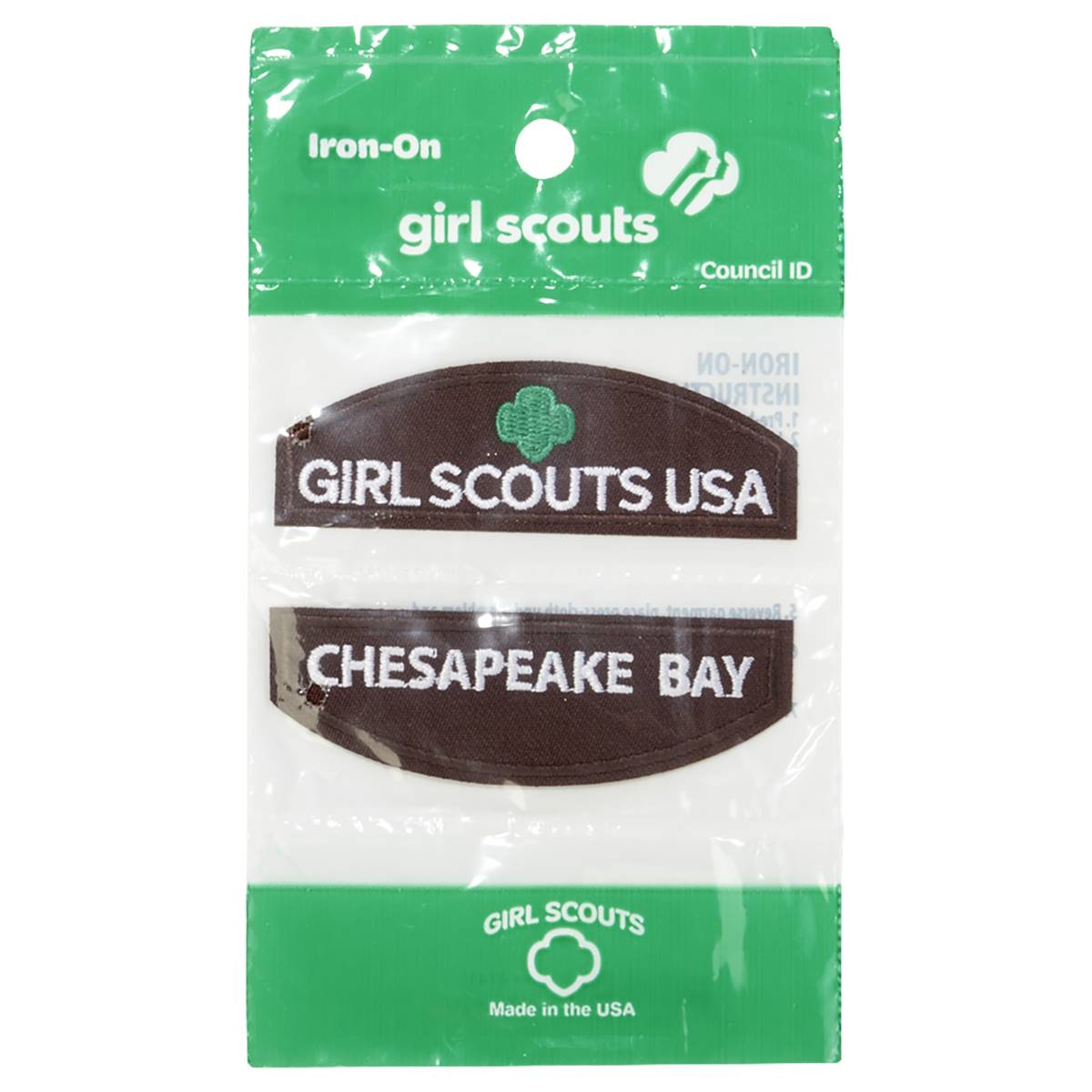 Girl Scouts Brownie Chesapeake Bay Patch Council ID Set